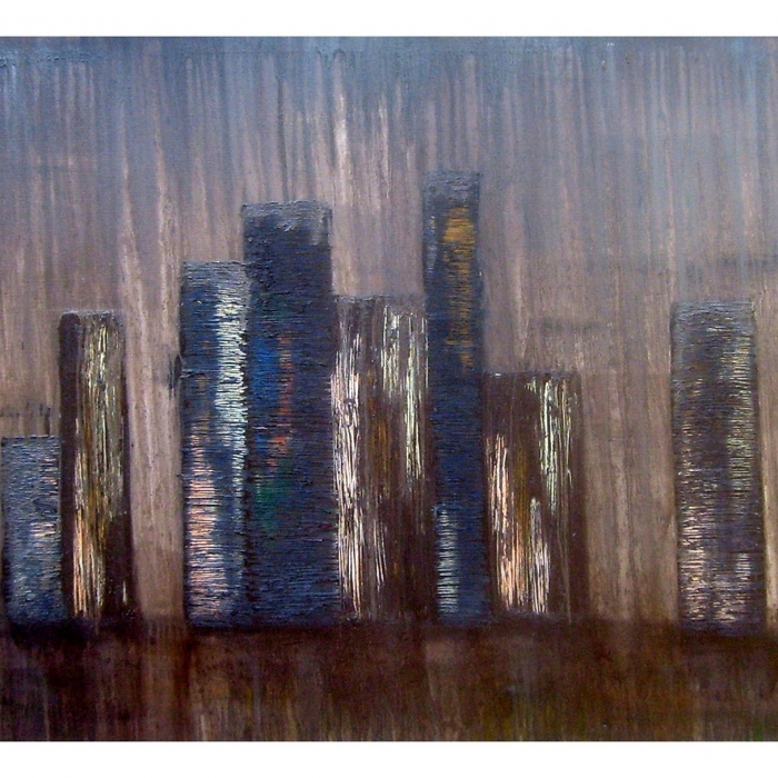 Deszcz pragnień, malarstwo olejne, 100x80 cm, 2014