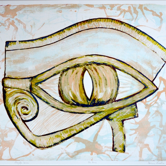 Oko Horusa, Litografia barwna, 1/30, 71x55,5 cm, 2016