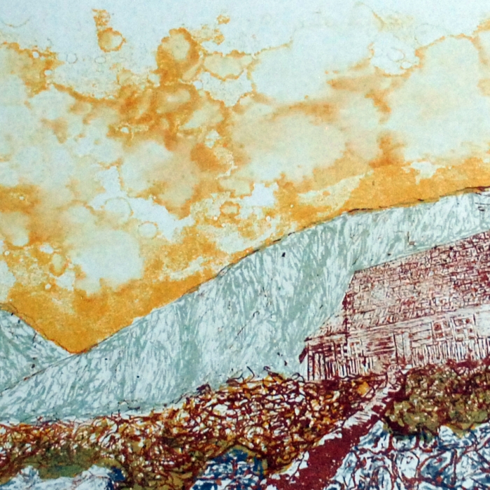 Chatka w Zakopanem, Litografia, 4/30, 42x30 cm, 2014
