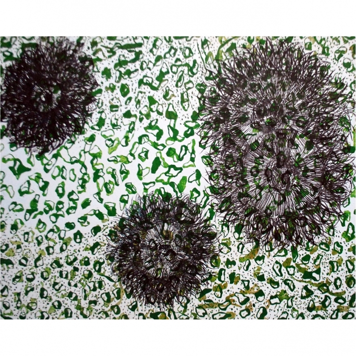 Odchłań, Linoryt, 100x70 cm, 2012