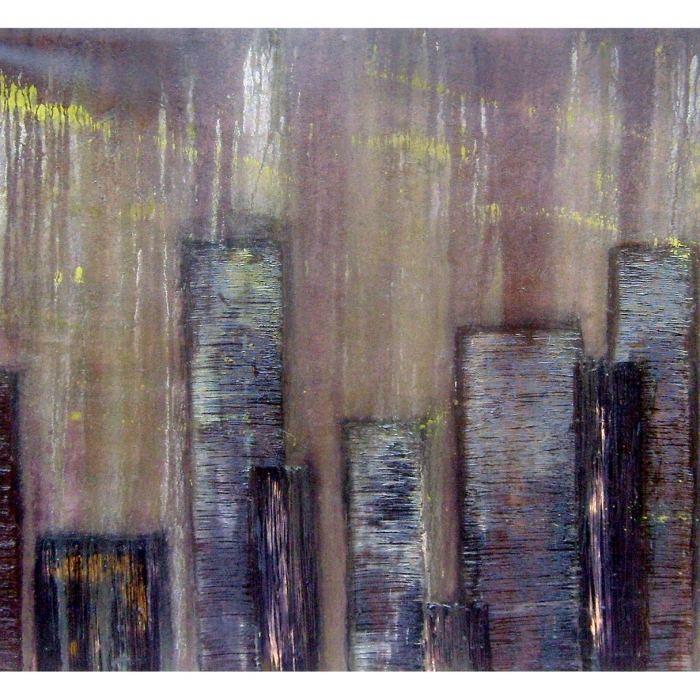 Deszcz złota, malarstwo olejne, 100x80 cm, 2014