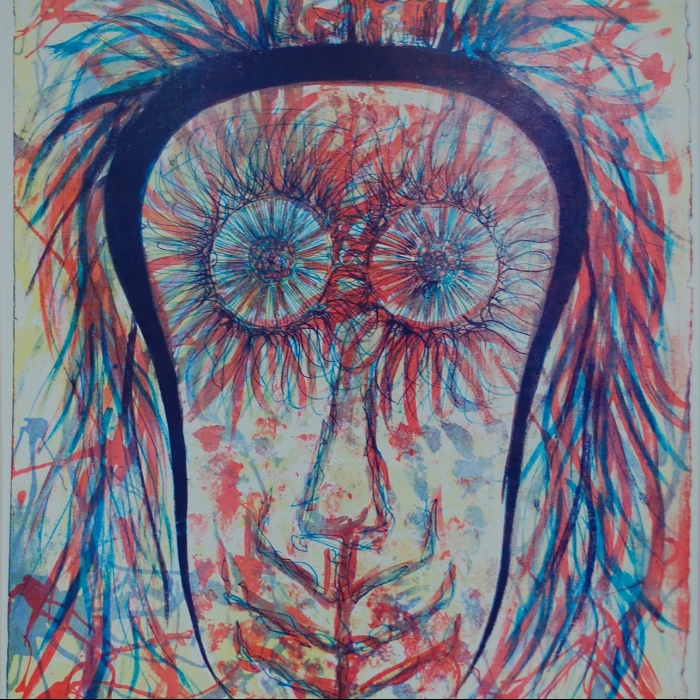Nieokiełznanie, Litografia barwna, 2/30, 55,5x71 cm, 2014