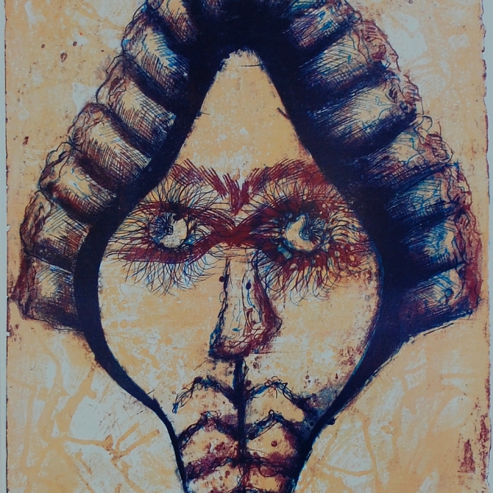 Pozorny gniew, Litografia barwna, 2/30, 55,5x71 cm, 2014