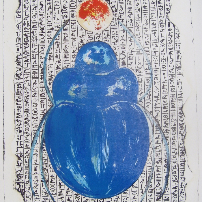 Skarabeusz, Litografia barwna, 29/30, 55,5x71 cm, 2016