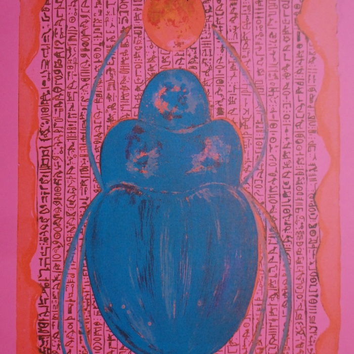 Skarabeusz, Litografia barwna, 15/30, 55,5x71 cm, 2016