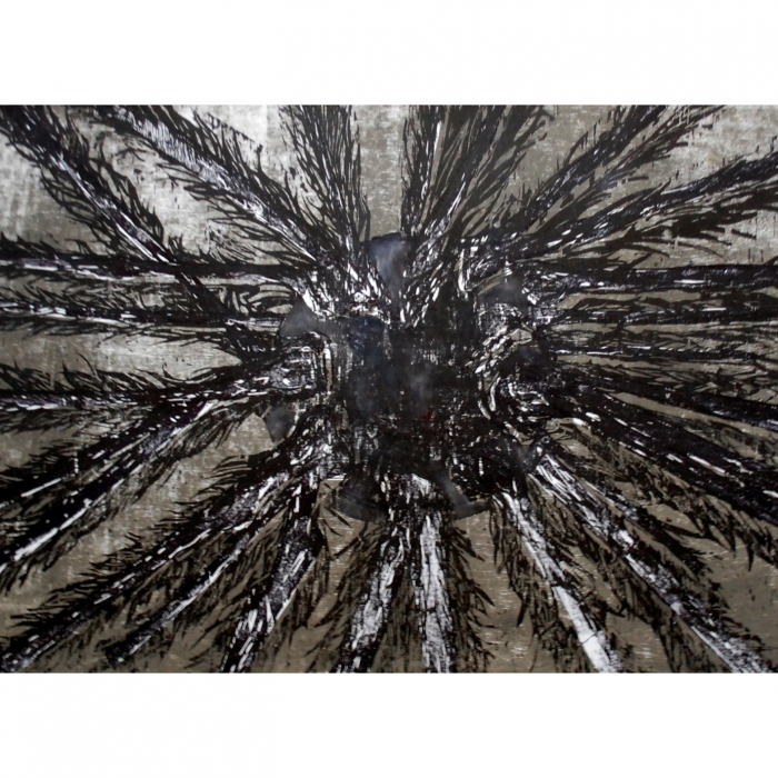 Początek życia, Drzeworyt, 1/30, 100x70 cm, 2013