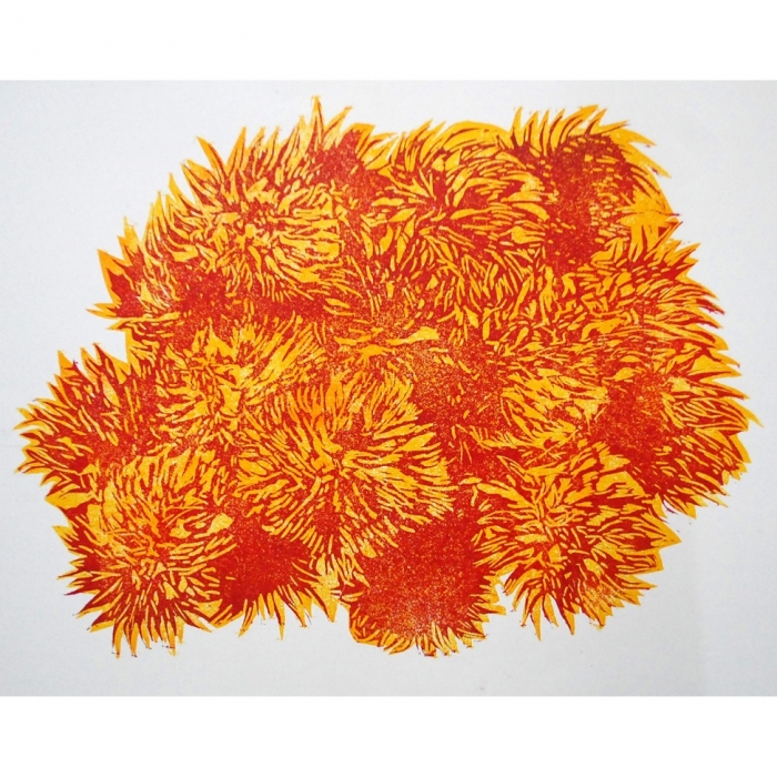 Dziki owoc, Linoryt, 5/30, 100x70 cm, 2013