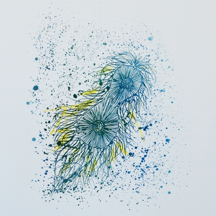 Bakterie nieśmiertelności, Litografia barwna, 8/20, 71x55,5 cm, 2016
