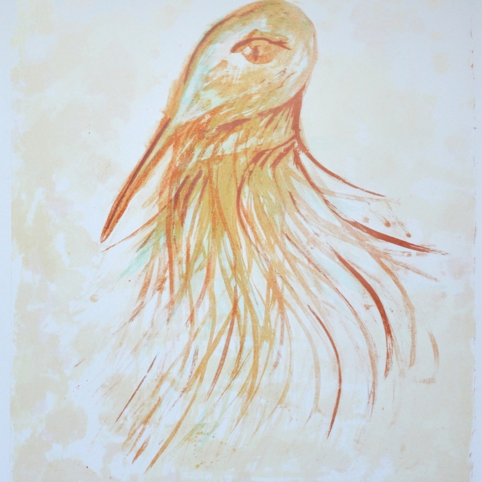 Maska Horusa, Litografia barwna, 15/30, 55,5x71 cm, 2016