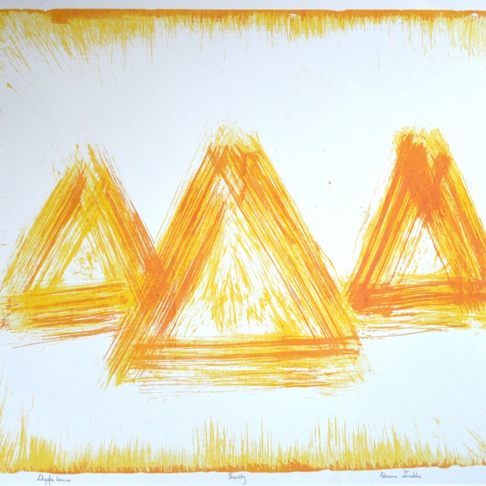 Piramidy, Litografia barwna, 5/30, 71x55,5 cm, 2016